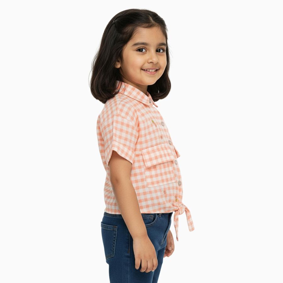 Girls' T-Shirt, पीच, large