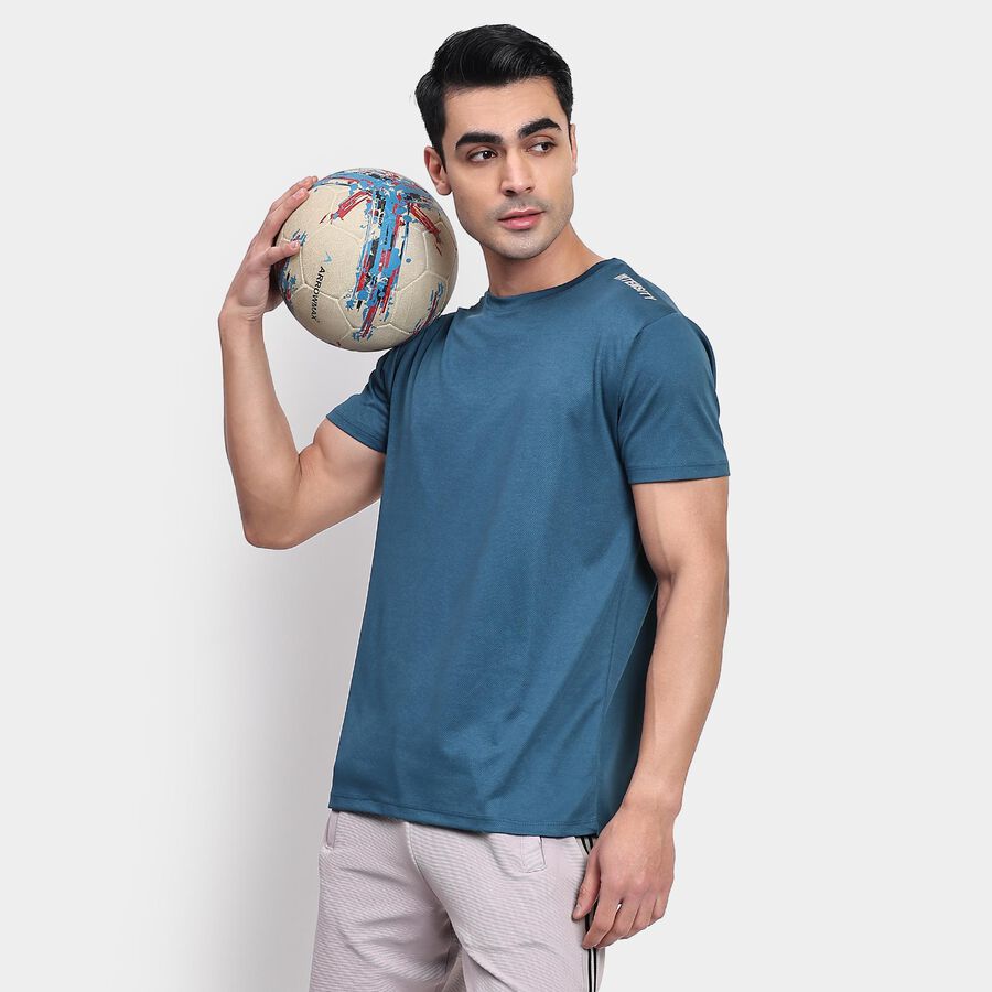 Men's Drifit T-Shirt, Teal Blue, large