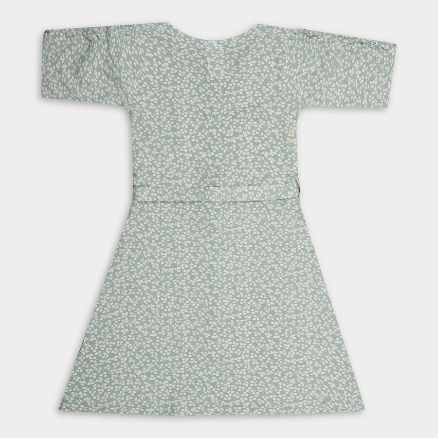 Girls' Dress, Light Green, large image number null