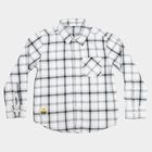 Boys White Cotton Casual Shirt, White, small