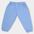 Infants Soft Eggshell White Cotton Pyjama, Mid Blue, small image number null