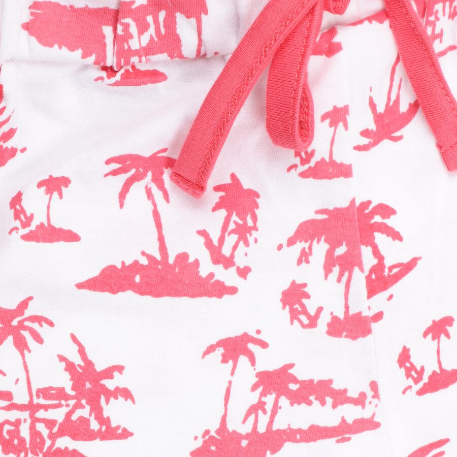 Girls' 100% Cotton Shorts , Pink, large image number null