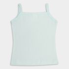 Girls' 100% Cotton Vest (Pack of 2), Light Blue, small image number null