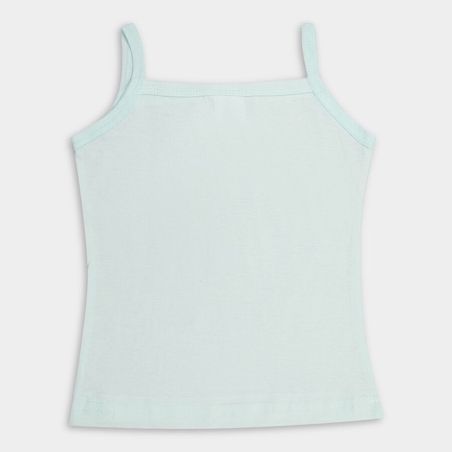 Girls' 100% Cotton Vest (Pack of 2), Light Blue, large image number null