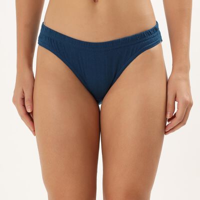 Women's Deep Teal Regular-Fit Bikini Panty