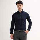 Men's Formal Shirt, Navy Blue, small image number null