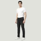 Men's Dark Grey Slim Fit Solid Jeans, गहरा ग्रे, small