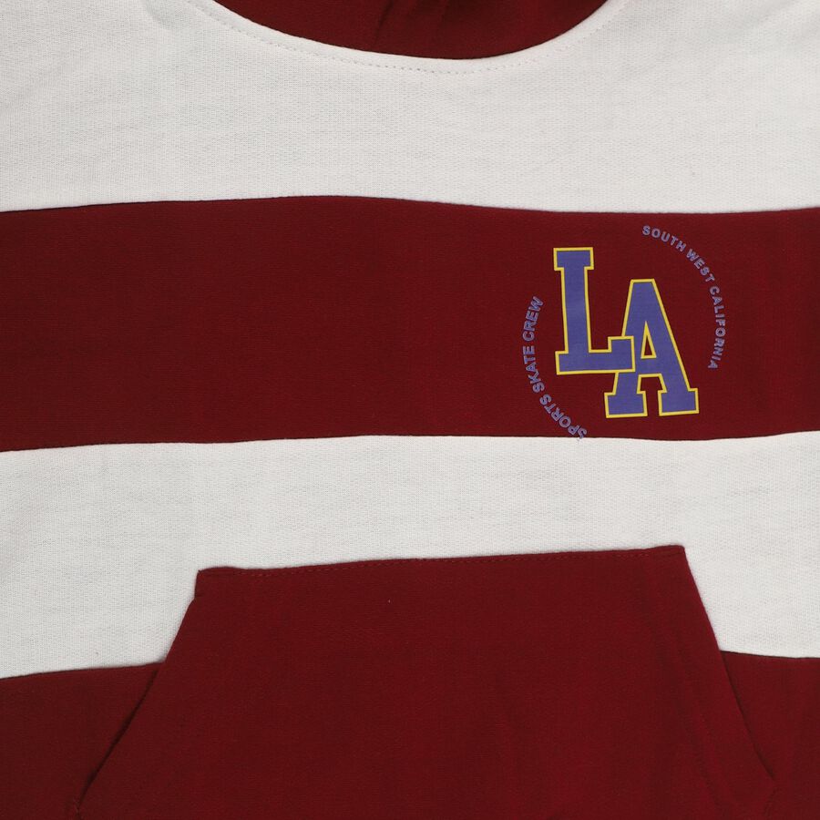 Boys' Sweatshirt, Maroon, large image number null