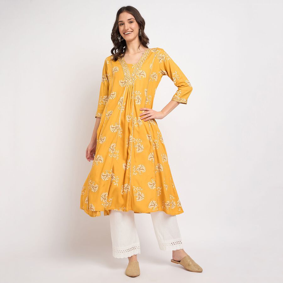 Ladies' Kurta, Mustard, large image number null