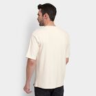 Men's Round Neck Half Sleeves T-Shirt , Off White, small image number null