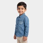 Boys Light Blue Casual Shirt, Light Blue, small