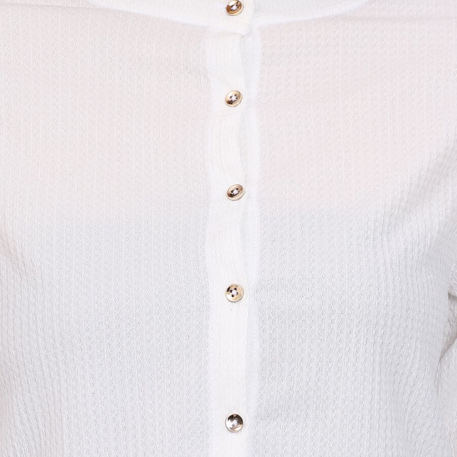 Ladies'  Crop  Top, White, large image number null