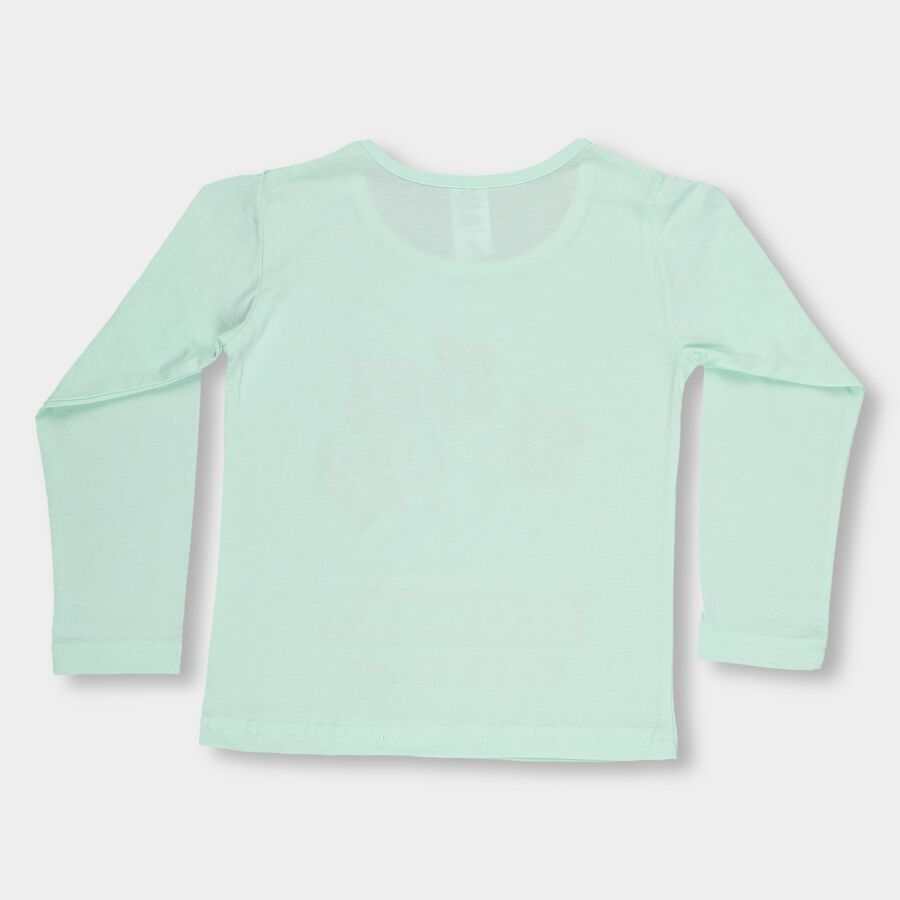 Girls' Top , हल्का हरा, large image number null