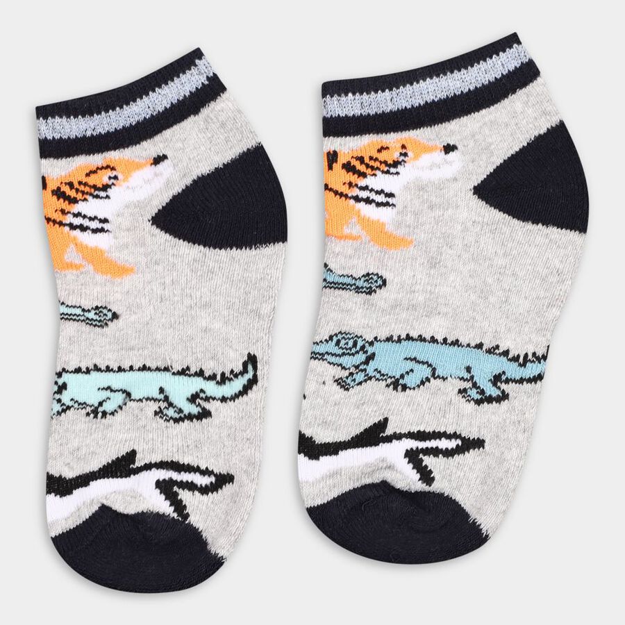 Boy's Socks (Pack of 2), Light Grey, large