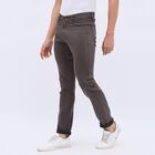 Men's Five Pocket Slim Fit Casual Trousers, Dark Green, small image number null