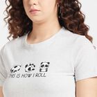 Round Neck T-Shirt, Ecru Melange, small image number null