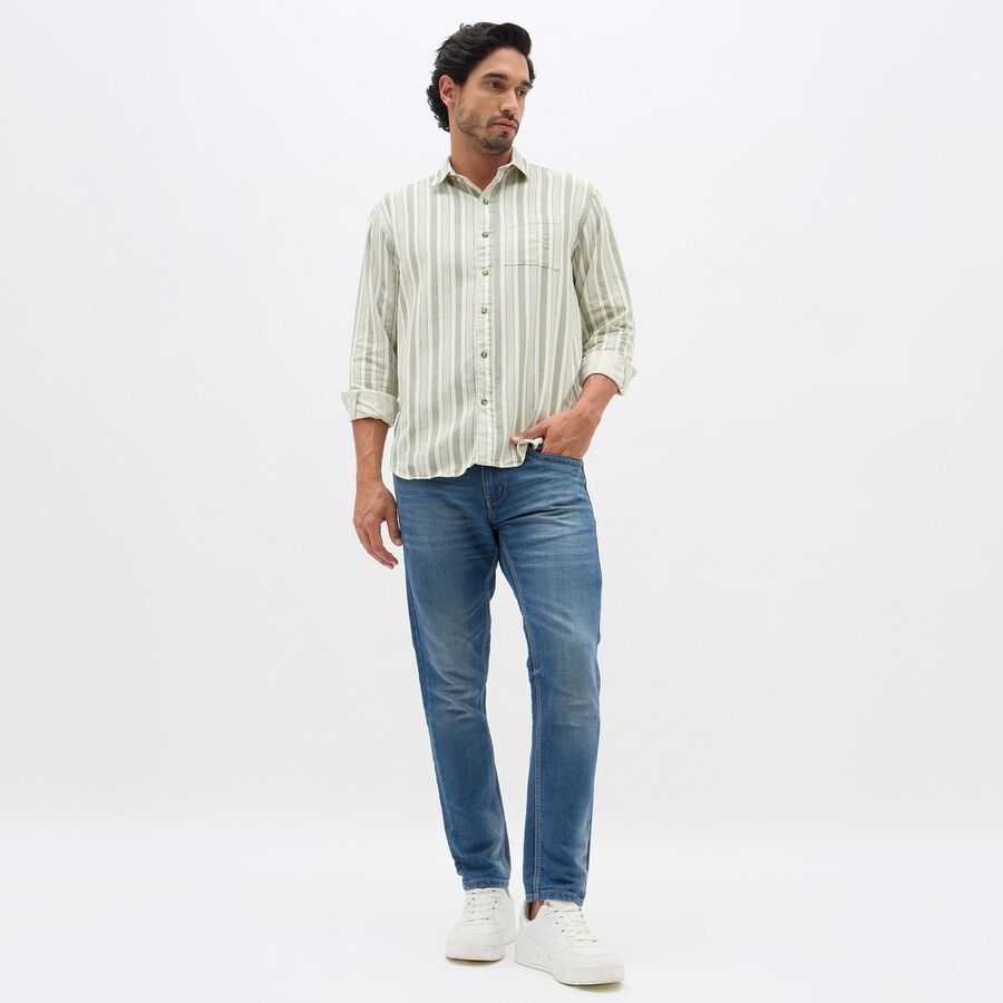 Men's Light Sage Green Classic Casual Shirt, Light Green, large image number null