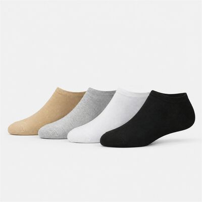 Women's Assorted Regular Fit Solid Pack of 4 Socks