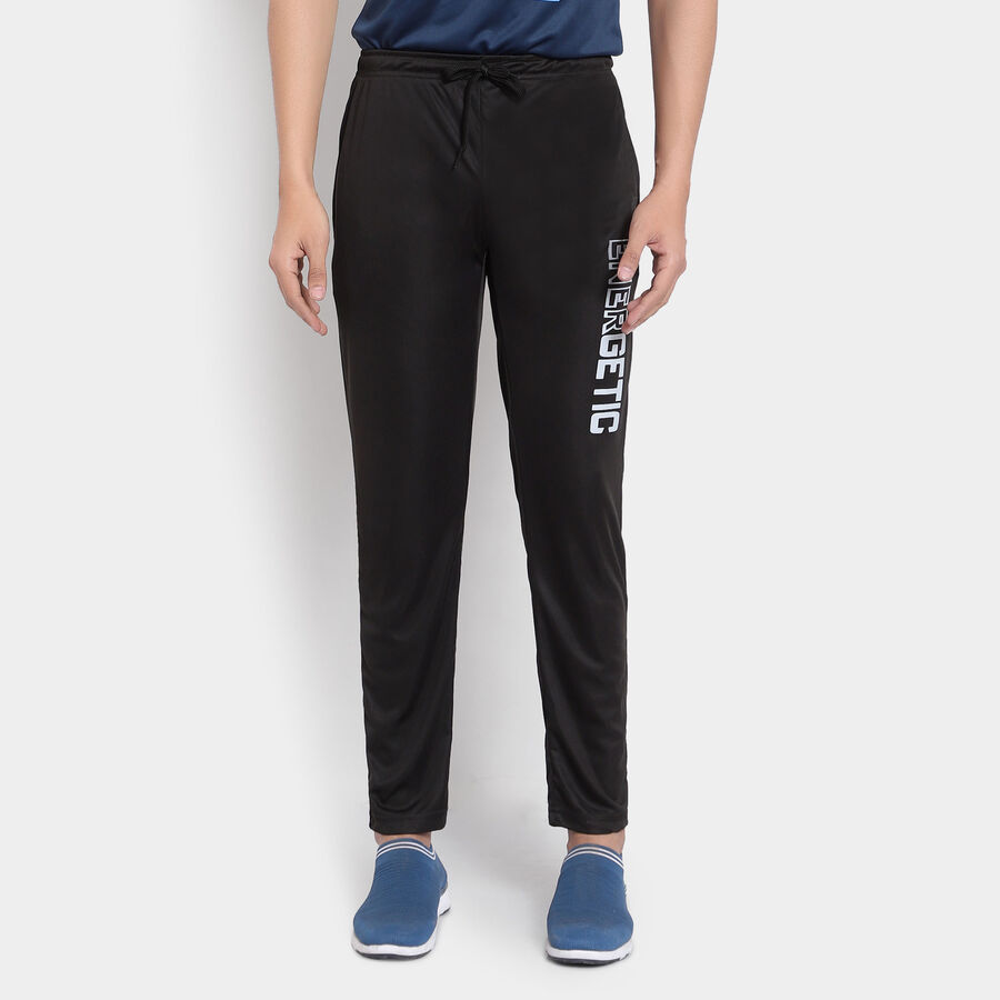 Placement Print Active Track Pants, Black, large image number null