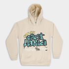 Boys' Light Beige Hooded Neck Graphic Sweatshirt, एक्रू मिश्रित, small image number null