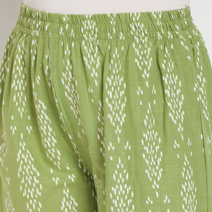 Ladies' 100% Cotton Palazzos, Light Green, large image number null