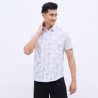 Men's White Cotton Regular Collar Casual Shirt, सफ़ेद, small image number null