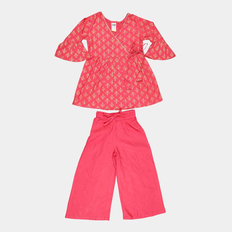 Printed Fusion Clothing Set, Pink, large image number null