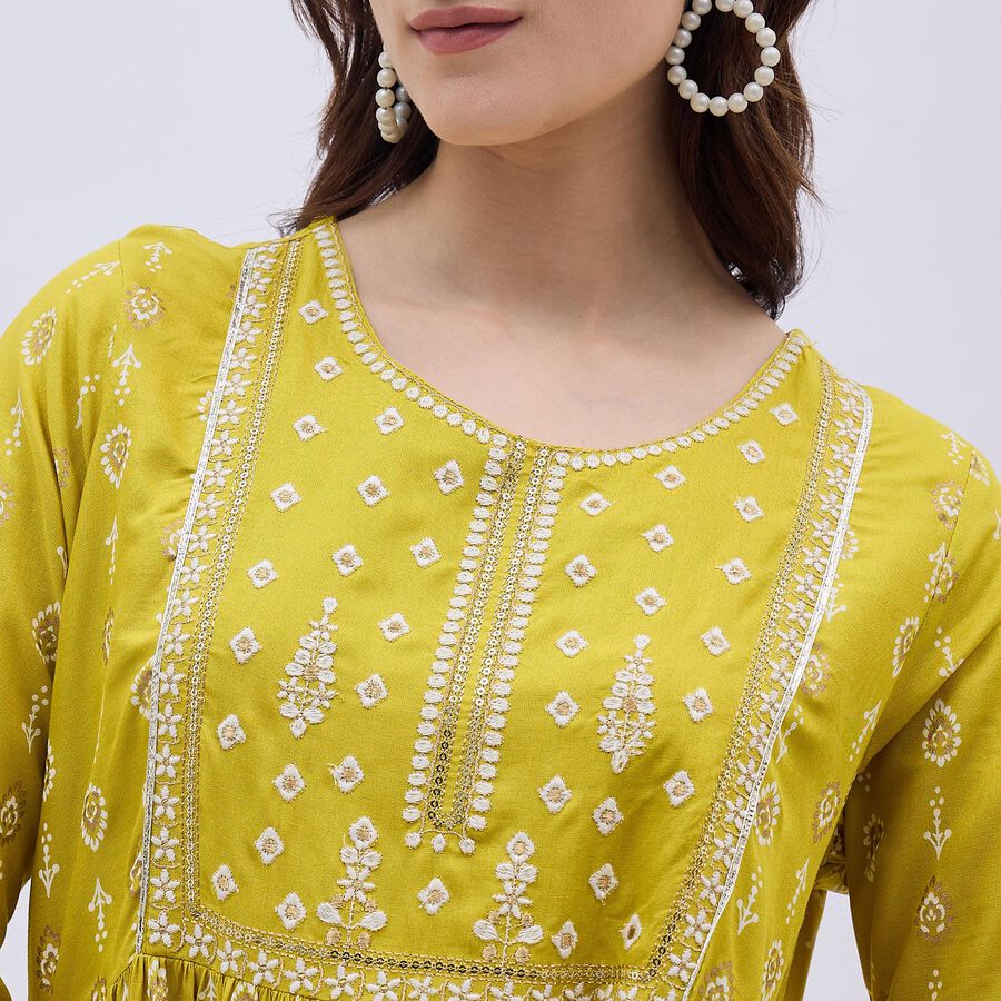Ladies' Kurta, Light Green, large image number null