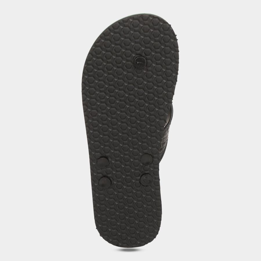 Mens Printed Flip Flops, Green, large image number null