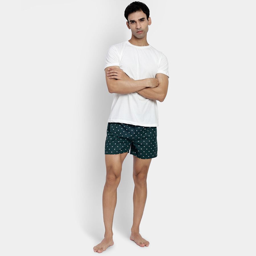 Men's 100% Cotton Boxers, टील ब्लू, large image number null