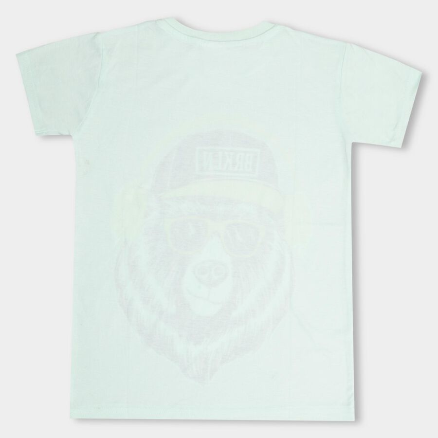 Boys' Half Sleeves T-Shirt , Light Green, large image number null