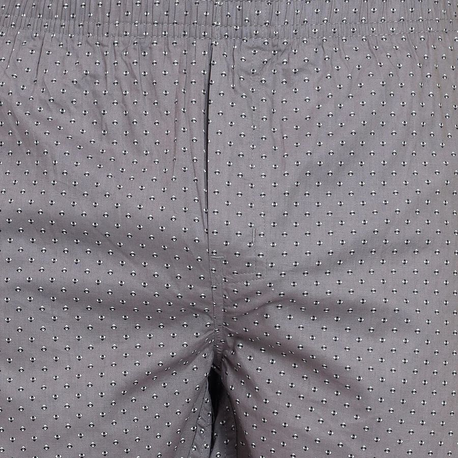 Men's 100% Cotton Boxers , Dark Grey, large