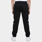 Boys' Black Regular Fit Jogger Trousers, Black, small