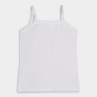 Girls' 100% Cotton Vest, White, small image number null