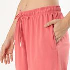 Women's Coral Pink Relaxed Fit Cargo Track Pants, Coral, small image number null