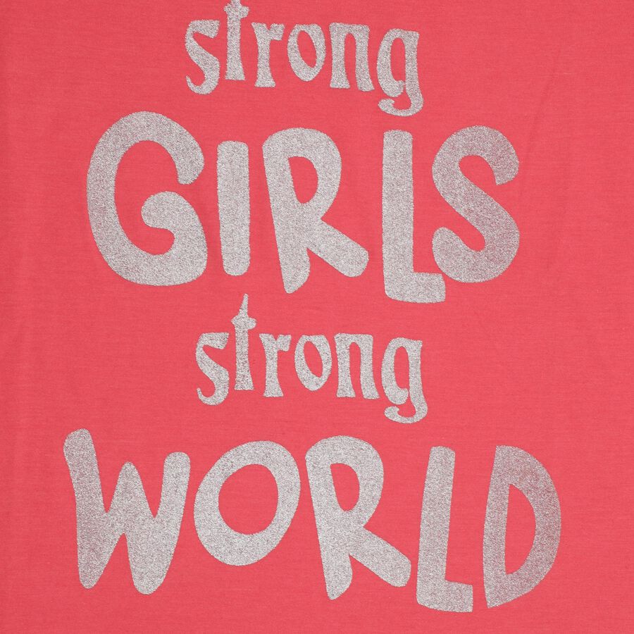 Girls' T-Shirt , Pink, large image number null