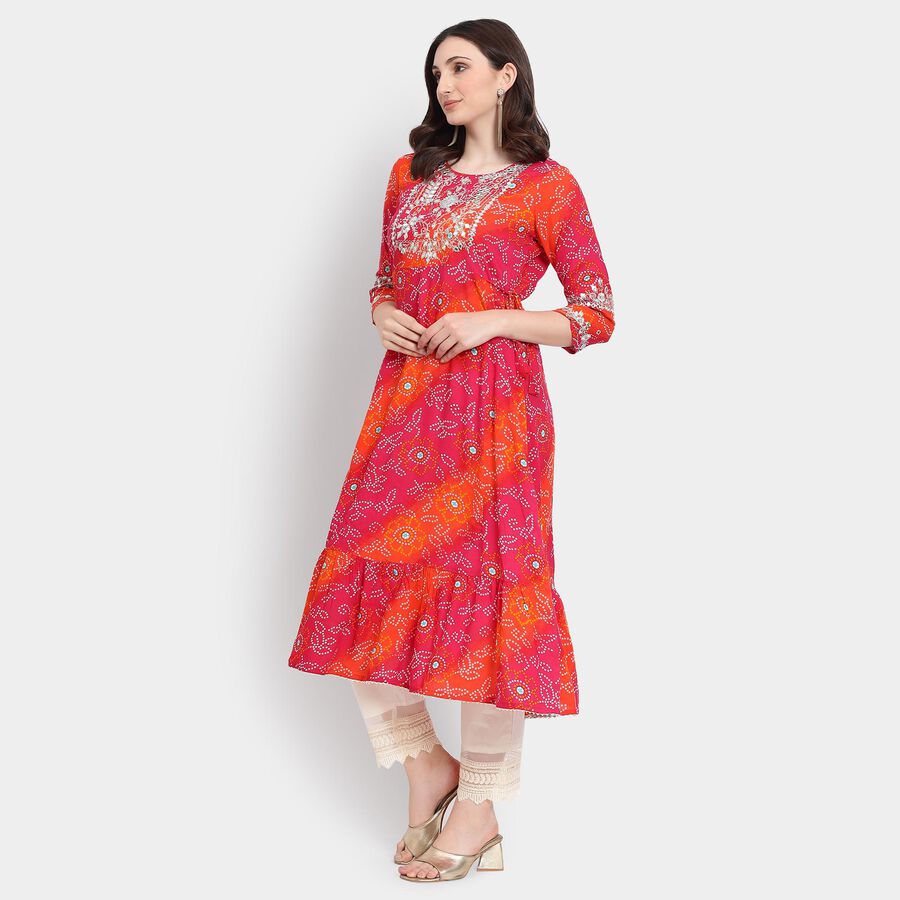 Ladies' Kurta , Orange, large image number null