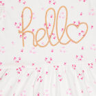 Girls Cotton Frock, Off White, small image number null