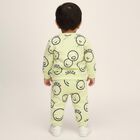 Infants' Light Green Round Neck Cartoon Printed Baba Suit, Light Green, small image number null