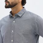 Men's Casual Shirt, Navy Blue, small image number null
