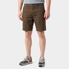Men's Olive Green Regular Fit Cotton Bermuda Shorts, ओलिव, small
