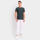 Men's Round Neck Half Sleeves T-Shirt, गहरा हरा, small image number null