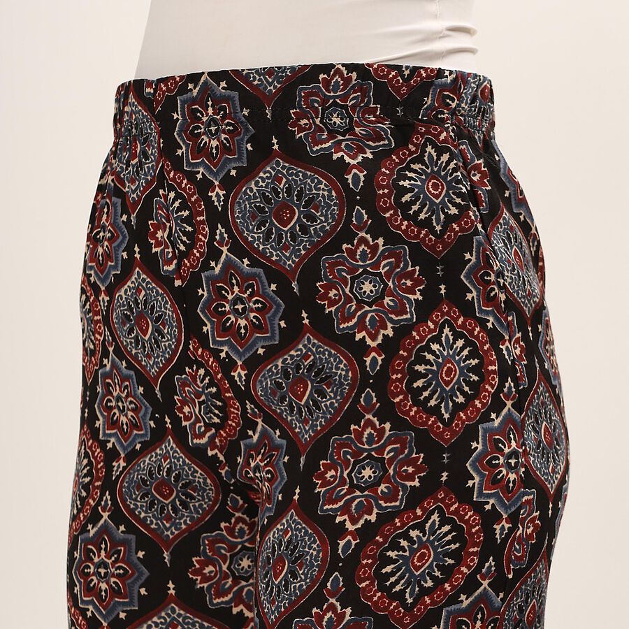 Women's Black Printed Ethnic Set, Black, large image number null
