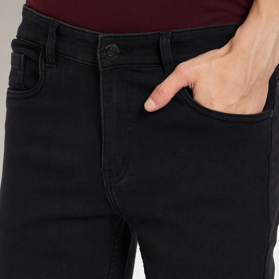 Men's Slim Fit Jeans, Black, large image number null
