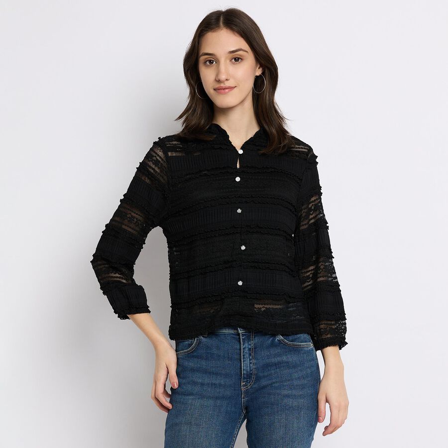 Ladies' Shirt , Black, large image number null