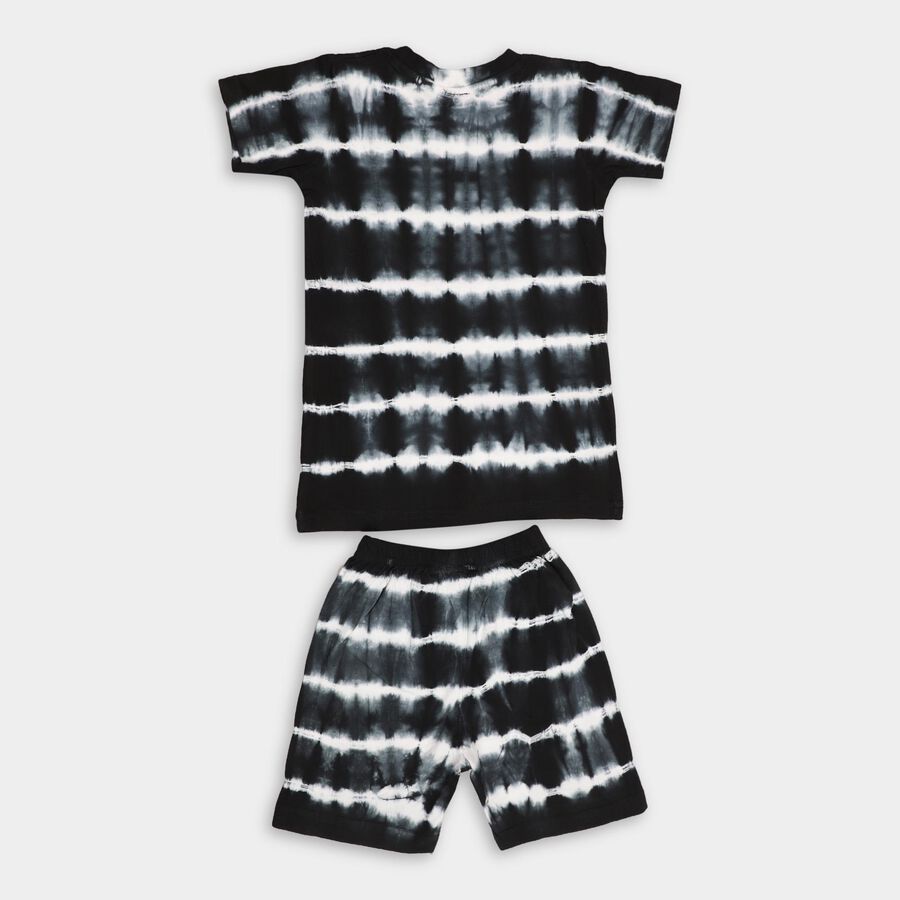 Boys' 100% Cotton Knit Baba Suit , Black, large image number null