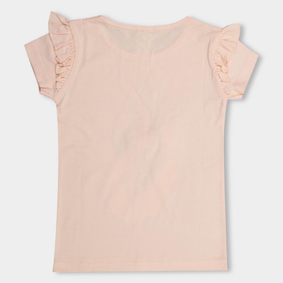 Girls' 100% Cotton T-Shirt , Light Pink, large image number null