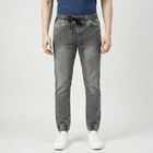 Men's Grey Slim Fit Classic Jeans, Light Grey, small