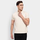 Men's Collared Half Sleeves T-Shirt, एक्रू मिश्रित, small image number null