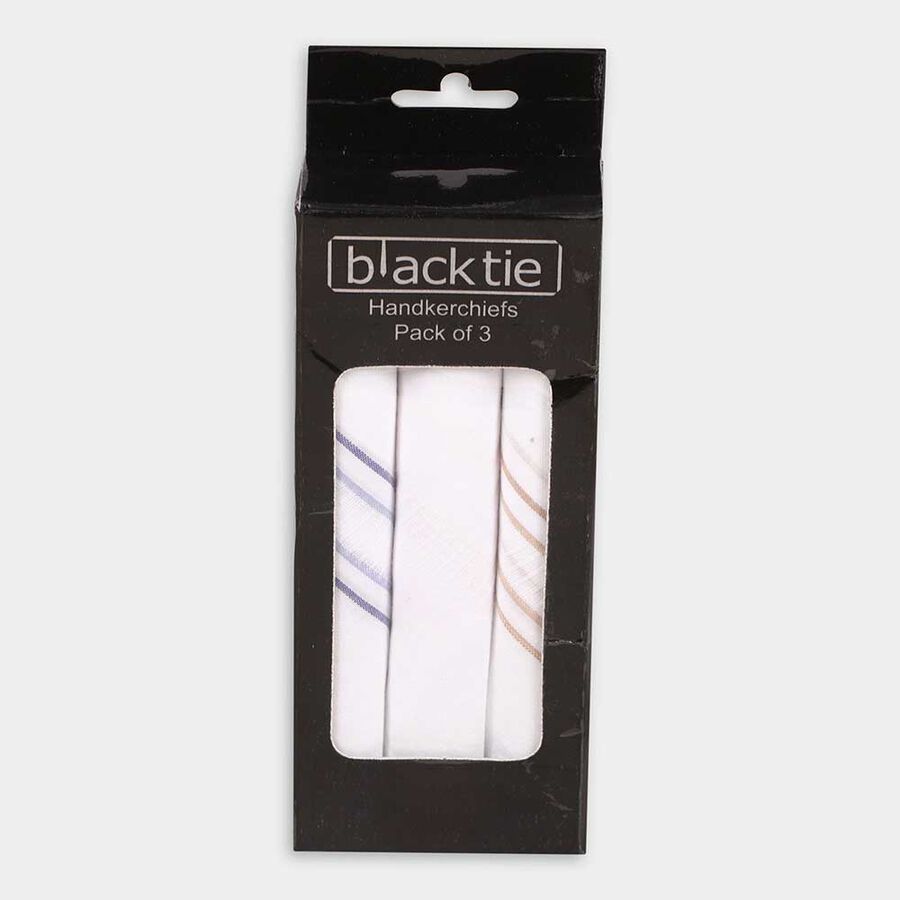 Men's Cotton Hanky, White, large image number null